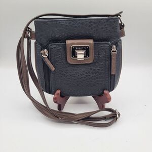 Rosetti Cross Body Faux Leather Purse‎ - Black